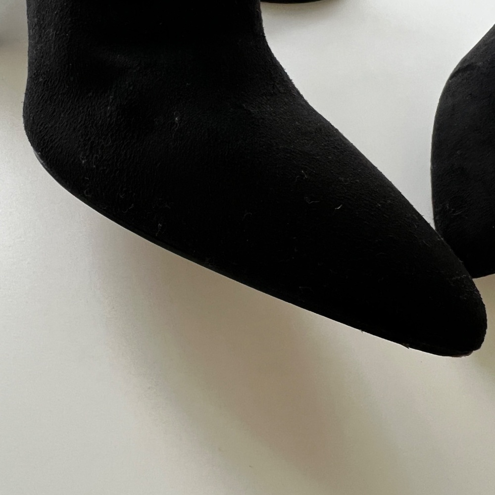 (USED) Jessica Simpson Saferra Suede Black Boot - Picture 10 of 16